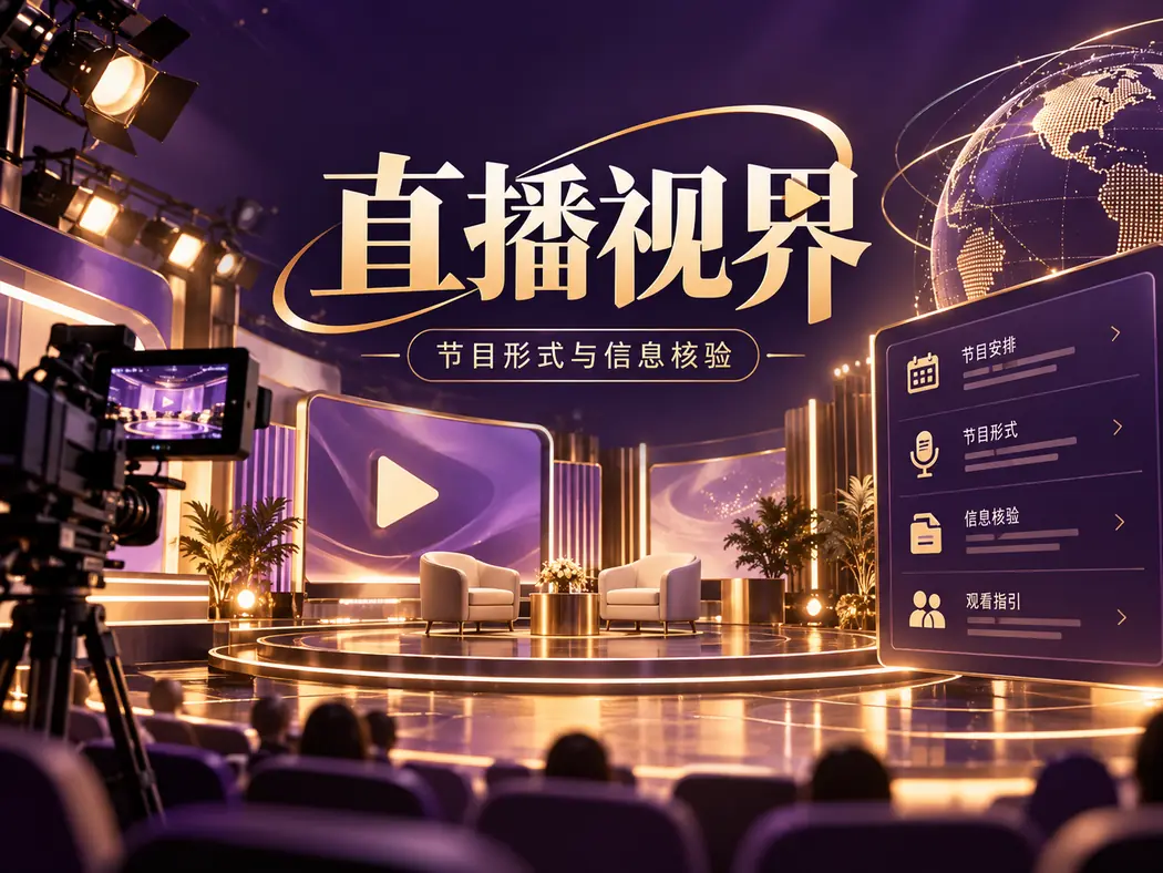 直播形式和活动信息的视觉主题
